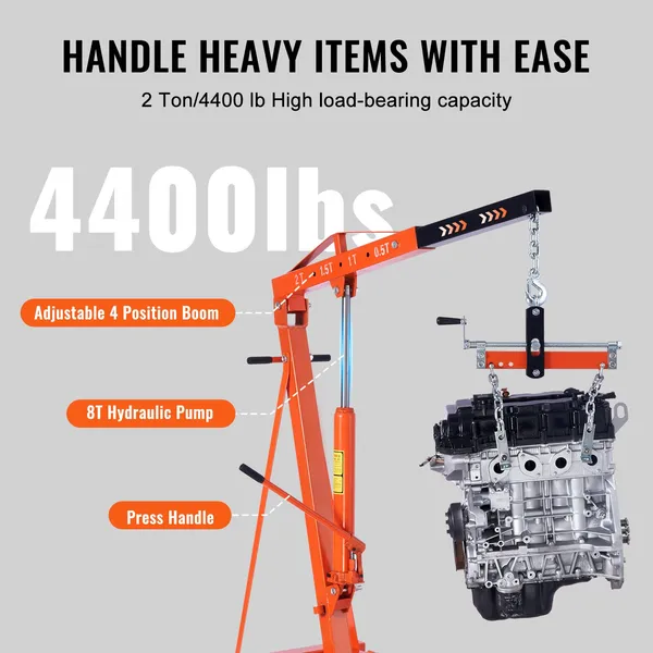 VEVOR Hydraulic Engine Hoist w – Engine Hoist Crane Bewertung und Preis