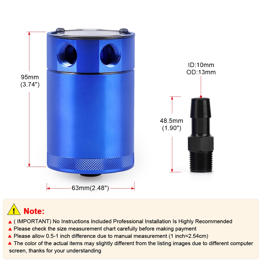 Oil Catch Can Baffled Aluminum – Oil Drain Tank Bewertung und Preis