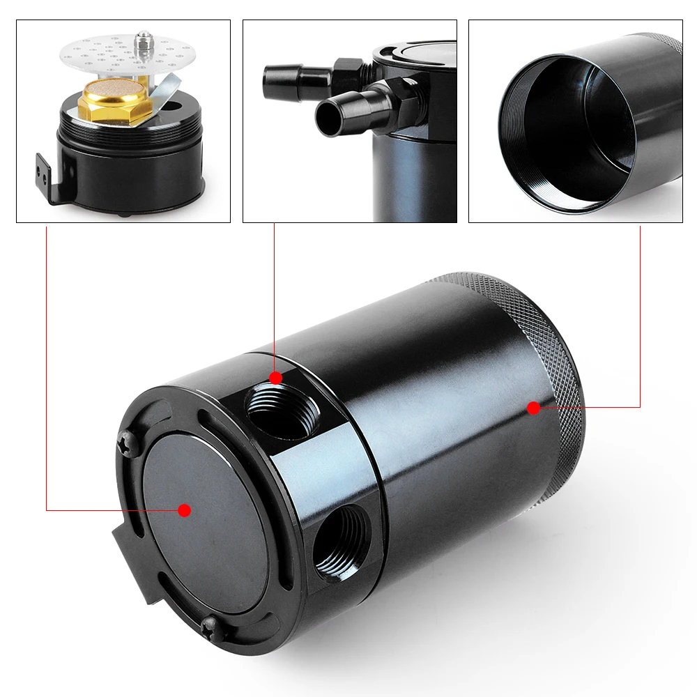 Oil Catch Can Baffled Aluminum – Oil Drain Tank Bewertung und Preis