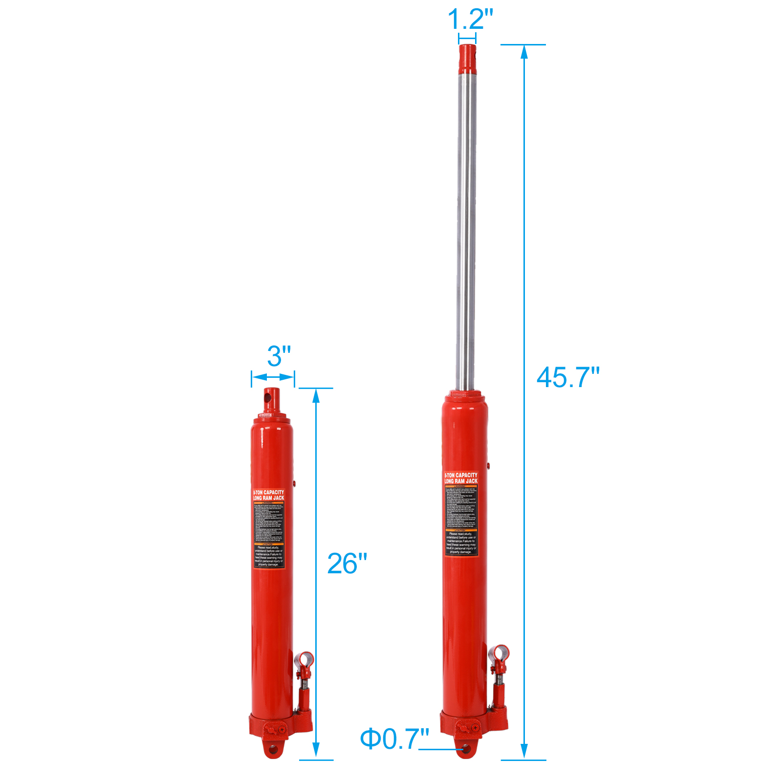 Hydraulic Long Ram Jack with S – Engine Hoist Crane Bewertung und Preis