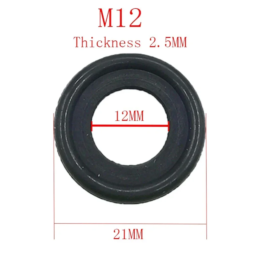 10Pcs M12 Washer Seal Black Ru – Oil Drain Tank Bewertung und Preis