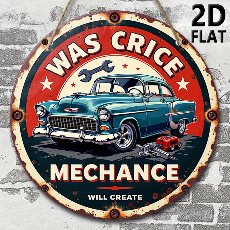 2D plane, retro auto repair sh – Auto Repair Shop Logo Bewertung und Preis
