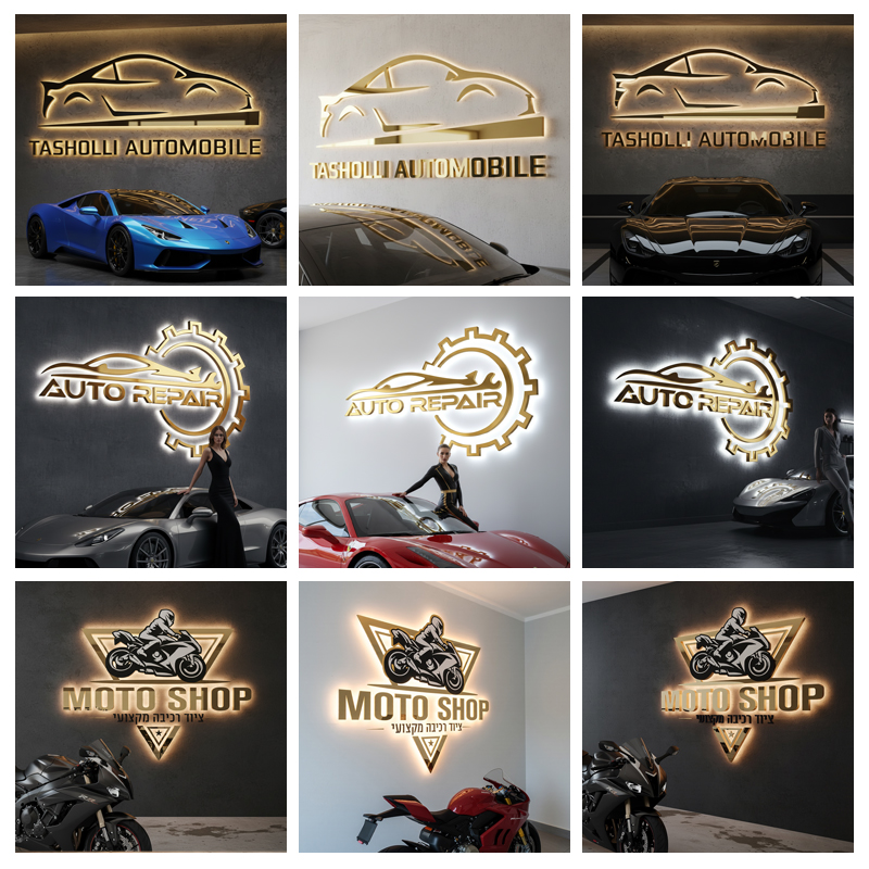 Custom 3D Backlit Metal Letter – Auto Repair Shop Logo Bewertung und Preis