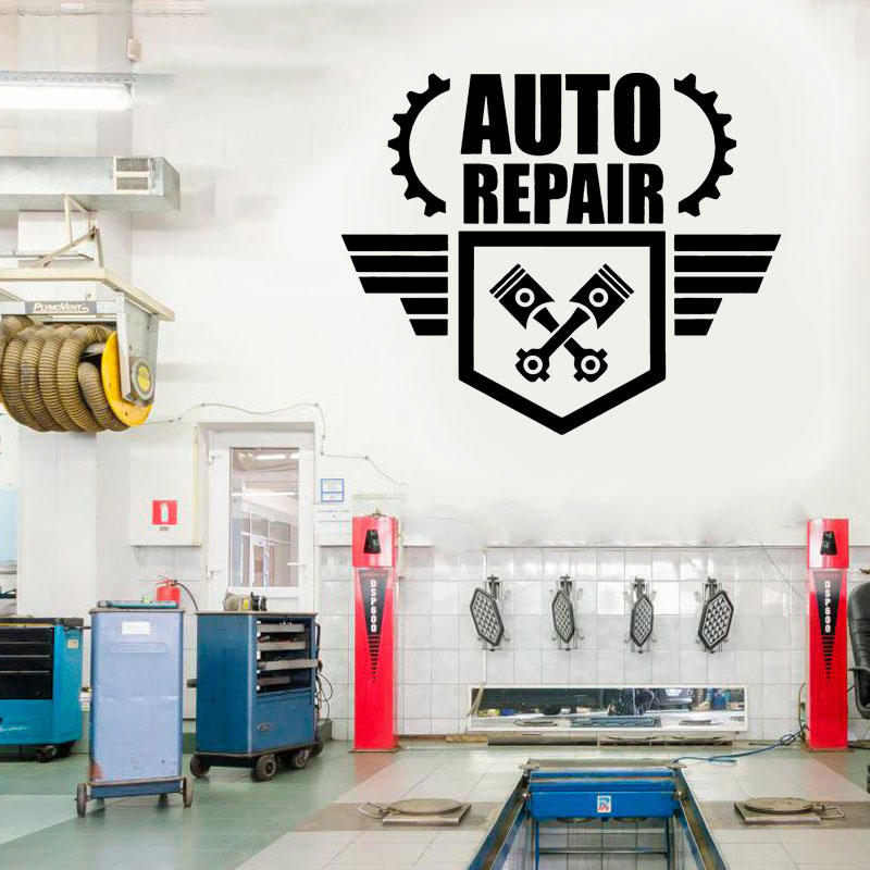 Auto Repair Wall Decal Car Ser – Auto Repair Shop Logo Bewertung und Preis